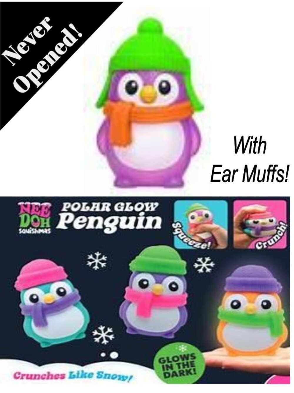 Nee Doh "Squishmas" Polar Penguin Limited Edition